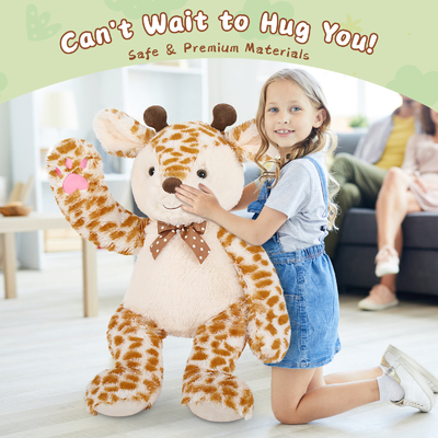 Big Giraffe Stuffed Animal  GirlsBig Giraffe Plush Toy Kids Stuffed Giraffe Hugging Soft Plush Pillow