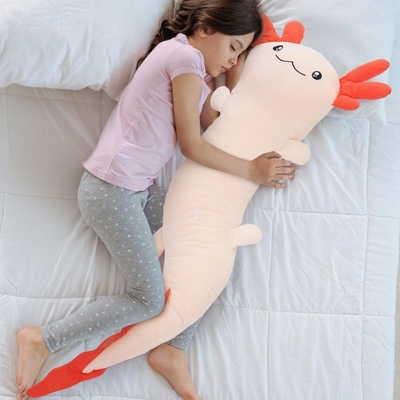 Giant Pink Axolotl Plush Stuffed Animal Huge Body Pillow Toy for Kids Adults Christmas Birthday Valentine's Day Present