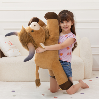 Cow Highland 32 Inches Big Cow Plush Toy Soft Cuddly Farm Animal Kids Birthday Party Favor Baby Shower Stuffed Animal