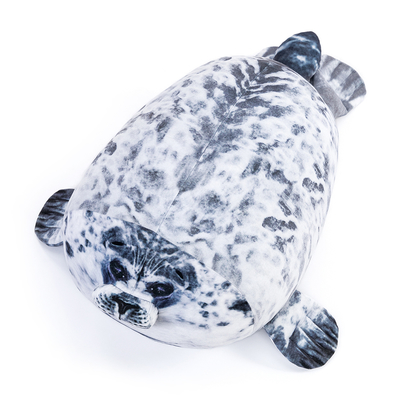 Unisex Chubby Blob Seal Pillow Soft Polyester Fat Hugging Stuffed Plush Animal Toy Cute Ocean Pillow Gift Two Sizes PP OEM