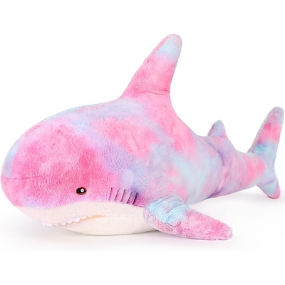 Factory Wholesale Professional  MORISMOS Purple 40in Super Soft Giant Shark Stuffed Toy Cute Kids' Animal Pillow with PP Filling