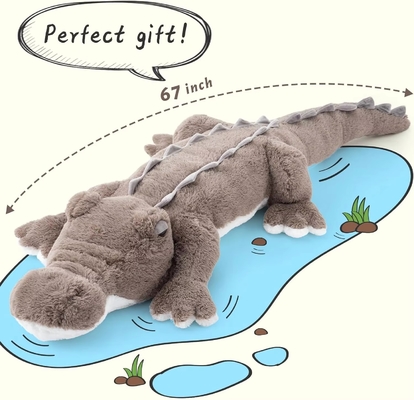 Factory Wholesale Price Giant Large Soft Stuffed Animal Plush Alligator Crocodile Toys for Kids Boys Girls Party Gifts