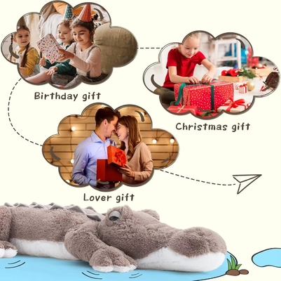 Factory Wholesale Price Giant Large Soft Stuffed Animal Plush Alligator Crocodile Toys for Kids Boys Girls Party Gifts