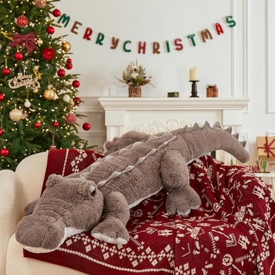 Giant Alligator Stuffed Animal Soft Large Crocodile Plush Toy Cute Style Gifts Kids Boys Girls