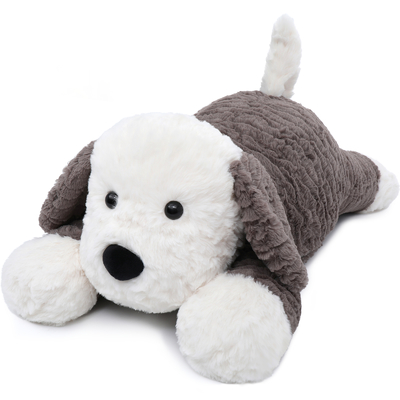 4Lbs Large Heated Unscented Microwavable Dog Throw Pillow 24inch Weighted Stuffed Dog Toy Factory OEM Custom Supplier