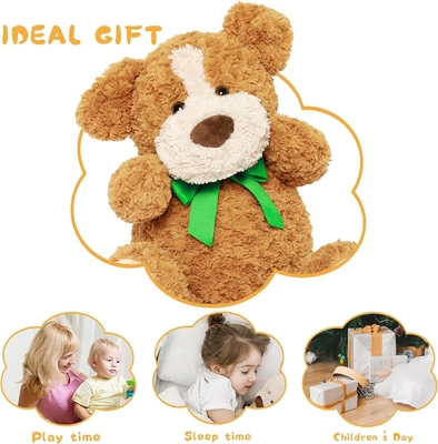 Large Size 24in Brown Stuffed Puppy Dog Plush Toy for Kids Soft  Oem Customizable PP Filled Perfect Gift for Children