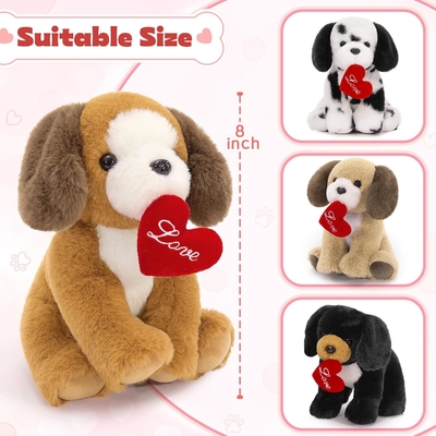 Dog Stuffed Animals Otter Plush Toys Soft Puppy Plush Bulk Toy Kids Valentine's Day Birthday 8 Inch