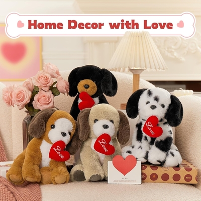 Dog Stuffed Animals Otter Plush Toys Soft Puppy Plush Bulk Toy Kids Valentine's Day Birthday 8 Inch