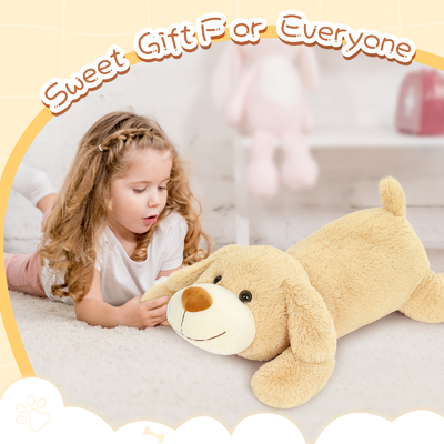MorisMos 32" Giant Puppy Dog Stuffed Animal Cute Large Plush Toy and Body Pillow for Kids Bear Type