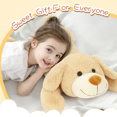 MorisMos 32" Giant Puppy Dog Stuffed Animal Cute Large Plush Toy and Body Pillow for Kids Bear Type