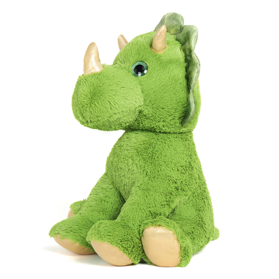 Factory Wholesale Price MORISMOS 24.4 Inch Large Green Triceratops Dinosaur Stuffed Animal Toy Cute Style Gift for Boys Girls