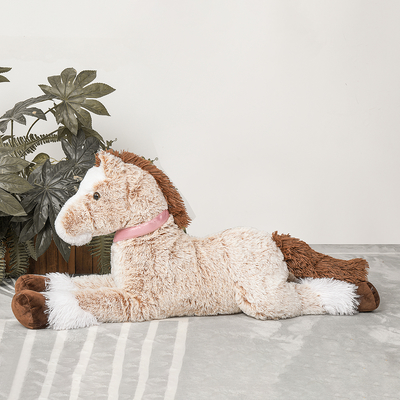 Wholesale Popular MORISMOS 120cm Giant Horse Teddy Kawaii Large Horses Soft Cuddly Toy XXL Furry Stuffed Animal Boys Girls