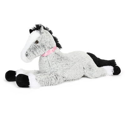 MorisMos 47 Inch Realistic Giant Horse Pillow Soft 4ft Long PP Filled Stuffed Pony Toy for Boys Girls Cute Style for Parties