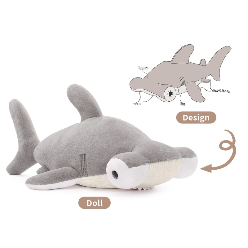 High Quality Customizable Cute Shark Plush Toy Soft Fabric with PP Filling for Children ODM/OEM Supplier