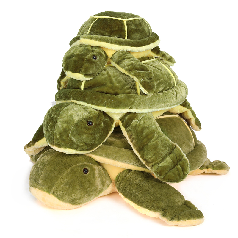 MorisMos 18-Inch Giant Green Sea Turtle Pillow Soft Cotton Large Plush Toy for Boys for Party Valentine's or Birthday Gift