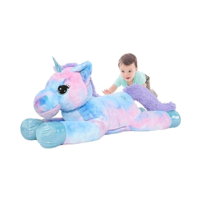Top Quality Fashion Simple Style MORISMOS 43-Inch Purple Unicorn Stuffed Animal Soft Giant Bear PP Filling Great Birthday
