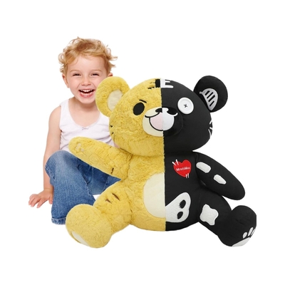 MorisMos Unisex Large Skeleton Teddy Bear Goth Plush Toy Stuffed Bear Birthday Party Decor Kids Adults Mother's Day Holiday