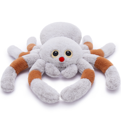 2024 Halloween 20 Giant Spider Plush Toy Cute Tarantula Stuffed Animal Cushion Pillow Kids' Prank Props Party Decorations